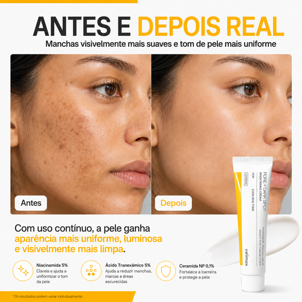 Creme Clareador Celimax Ácido Tranexâmico 5% + Niacinamida 5% 35ml