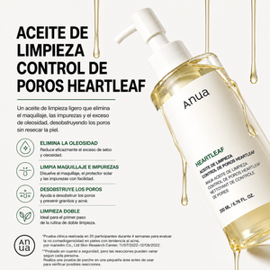 Óleo de Limpeza Facial Anua Heartleaf | Controle de Oleosidade
