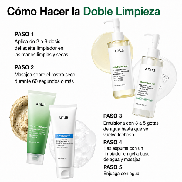 Óleo de Limpeza Facial Anua Heartleaf | Controle de Oleosidade