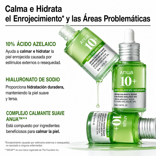 Sérum Ácido Hialurônico Anua Azelaico 10 | Pele Sensivel