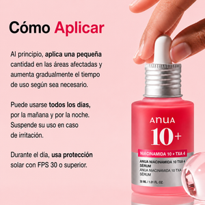 Sérum Niacinamida 10% + Ácido Tranexâmico 4% Anua