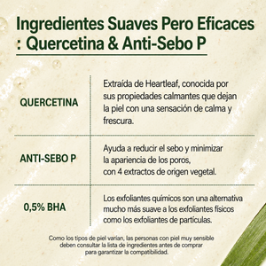 Espuma de Limpeza Facial Anua Heartleaf Quercetinol